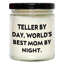 Teller Gifts from Mom - 9oz Vanilla Soy Candle for Birthday with Funny Quote