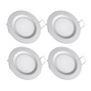 acegoo 12 V Recessed Spotlights LED Flat Pack of 4