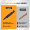 Lawn Mower Blades Replacement Part Number John Dee re AM137324
