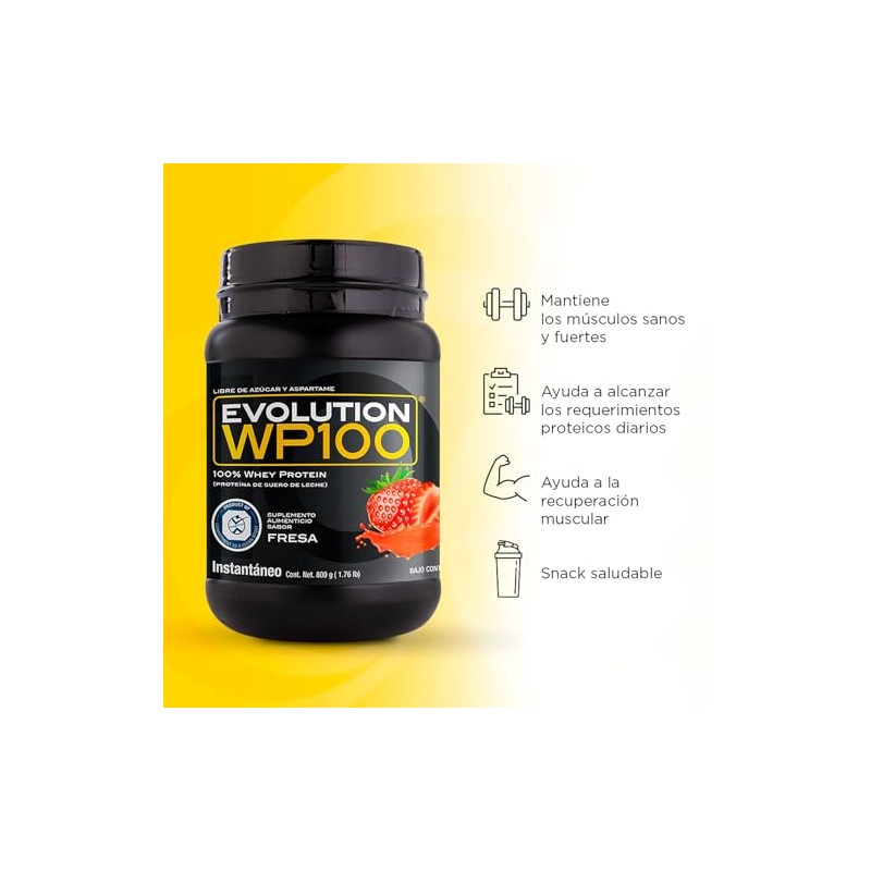 Evolution WP100 Proteína Aislada Suero de Leche Microfiltrada Ultrafiltrada