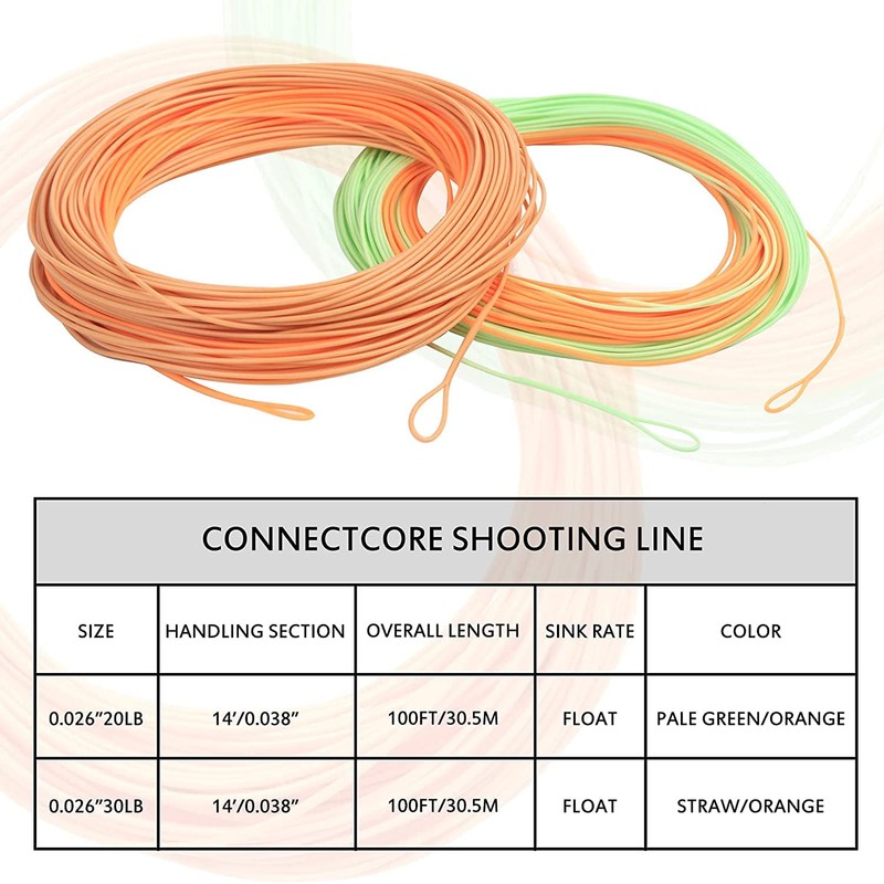 Maxcatch 20/30lb Connector Core Running Line Shooting Line Nymph Fly