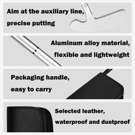 Golf Putters, Two Way Putters for Men Women, Right/Left Handed, Mini Club Golf Set for Children Teenagers, Indoor Golf Set with 2 Golf Balls for Any Putting Green Mat Home Office