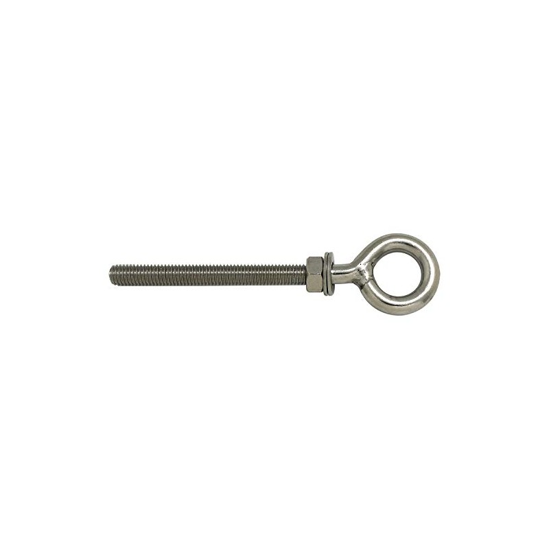 AII ST Long Eye Bolt, Connecting Bracket, Silver, M8x80mm, Architecture,
