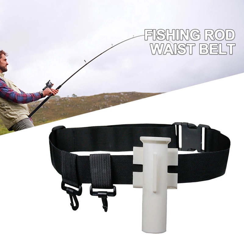 Fishing Rod Belt with Movable Ring Adjustable Fishing Fighting Belt