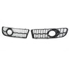 1 Pair Front Fog Lamp Grille Bezel 8E0807681F Glossy Black