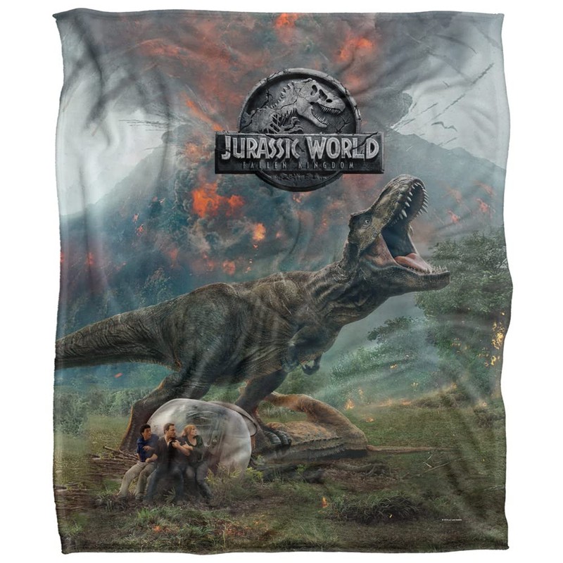 JURASSIC WORLD FALLEN KINGDOM TREX POSTER Silky Touch Super Soft