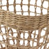 2PCS Woven Basket Handwoven Sea Grass Storage Basket for Flower