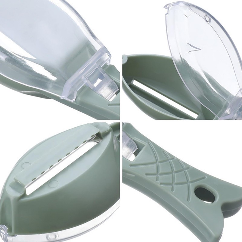 3 Pieces Fish Scale Scraper, 3 Hooks, Fish Scale Remover,