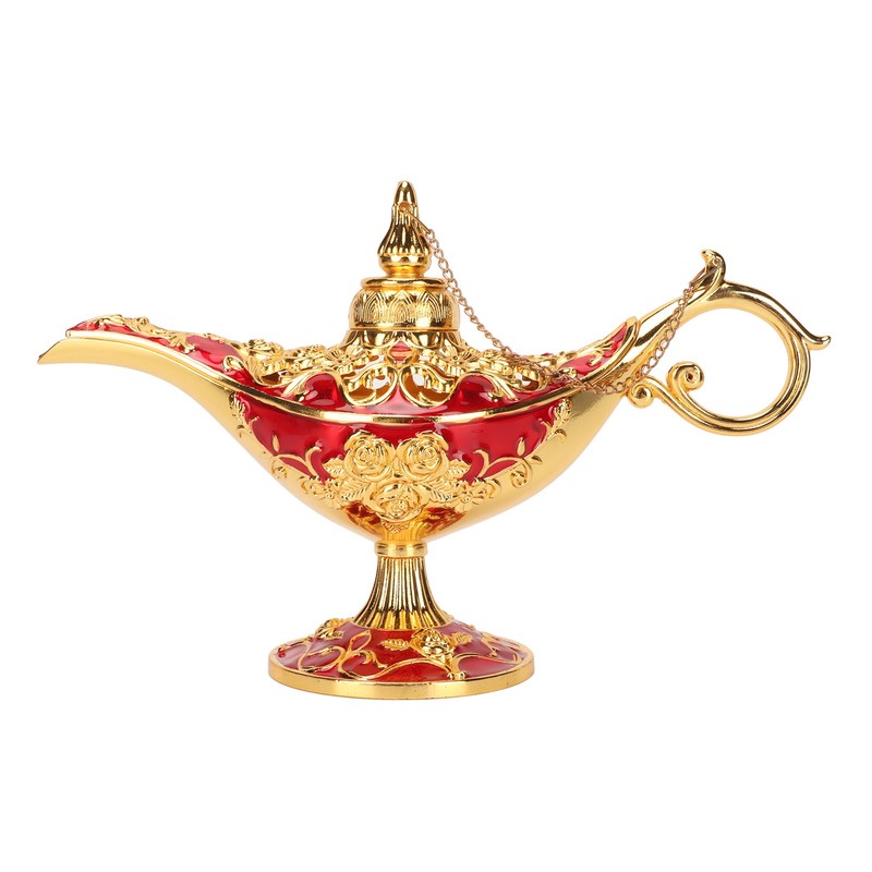 Magic Genie Lamp Exquisite Colorfast Eye Catching Alloy Embossed Pattern