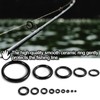 9KM DWLIFE Fishing Rod Repair Ceramic Guide Ring Replacement Kit