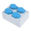 European Wall Socket 4P IP44 Waterproof Building Power Distributor for