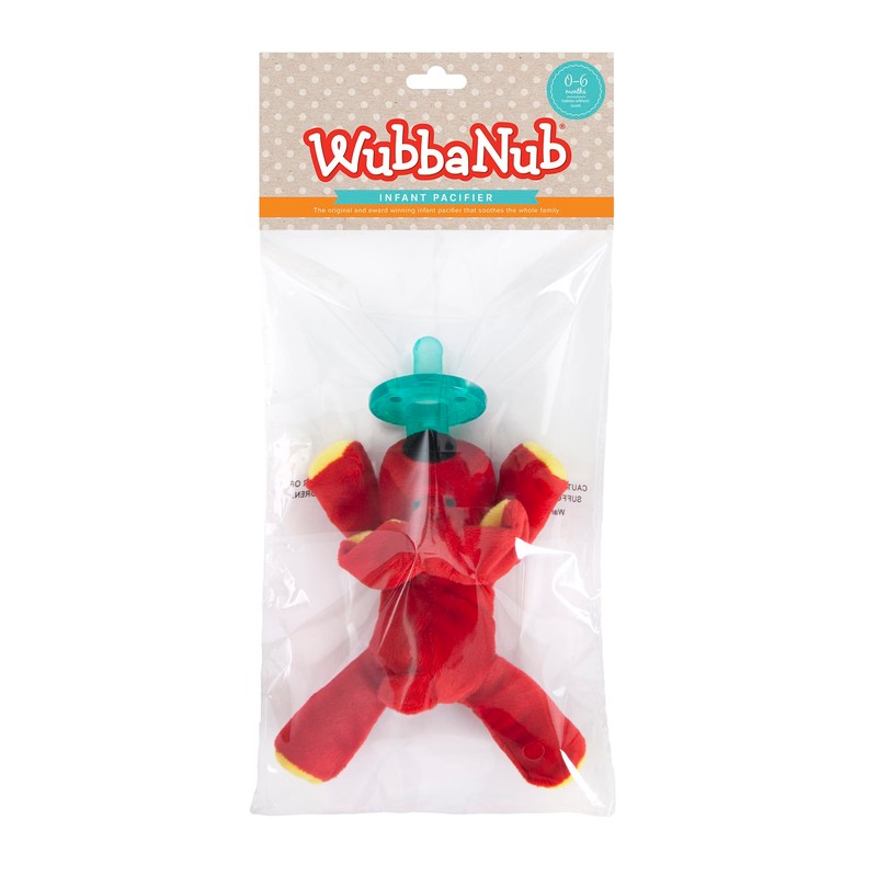 WubbaNub Infant Pacifier - Red Dog