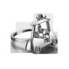 ARFUKA Keychain Golf Cart Pendant Keyring Unisex Key Organizer Holder