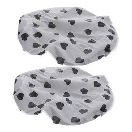 Beavorty 2pcs Shower Cap Curly Hair Sleep Cap Processing Caps for Hair Sleep Hair Bonnet Shower Bonnets for Women Hair Dry Cap Bathing Cap for Long Hair Protection Hair Bath Hat Black Satin