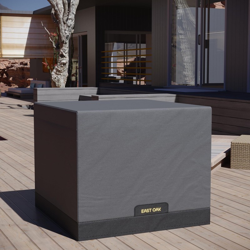 EAST OAK 32Inch Fire Pit Table Cover for Outdoor Propane