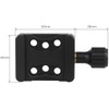Haoge CP-20 Screw Knob Quick Release Arca-type Clamp Adapter Mount