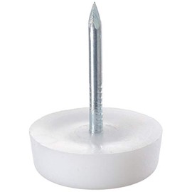 Shepherd Hardware 9144 3/4-Inch Furniture Tack Glides, 4-Pack,White