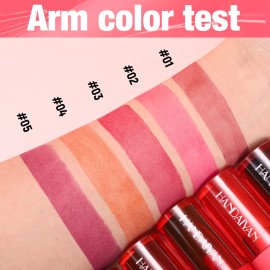Set De Pintalabios De 5 Colores Con Tinte Labial Y Espejo