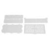 4pcs Storage Box Resin Mold DIY Production Patterned Hollow Flip