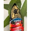Handmade Hawaiian Hand Made 20" Carved Wooden Surfboard Airbrushed Dolphins