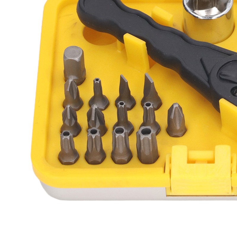 20Pcs Socket Wrench Screwdriver Set Ratchet Bit Tool Box Multifunctional