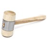 Stubai 278515 Wooden Hammer with Metal Ring Jacket, Silver/Beige, 50