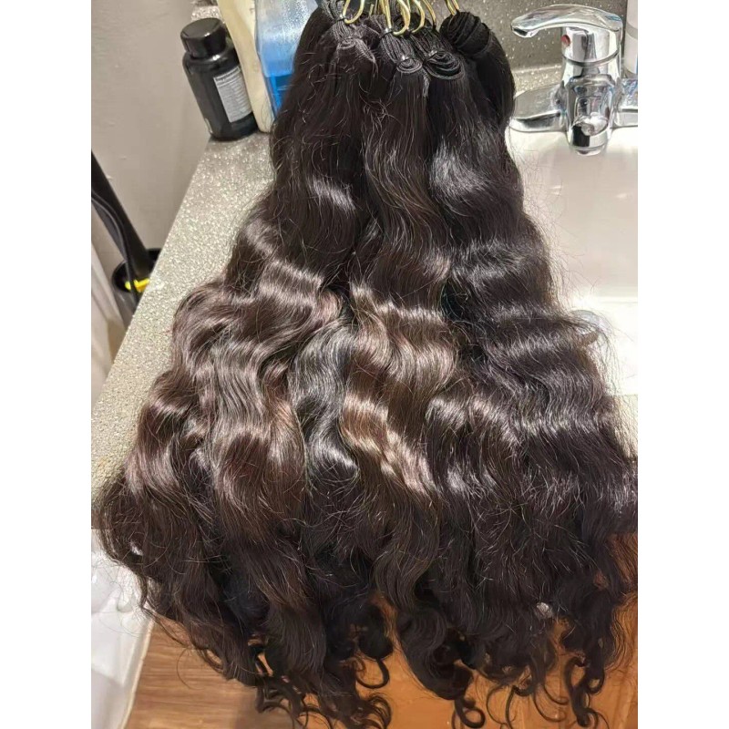 Raw Unprocessed Raw Virgin Temple Hair Bundle Virgin Cuticle Aligned