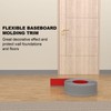 Peel and Stick Baseboard Trim, 4 Inch Rubber Baseboard Vinyl