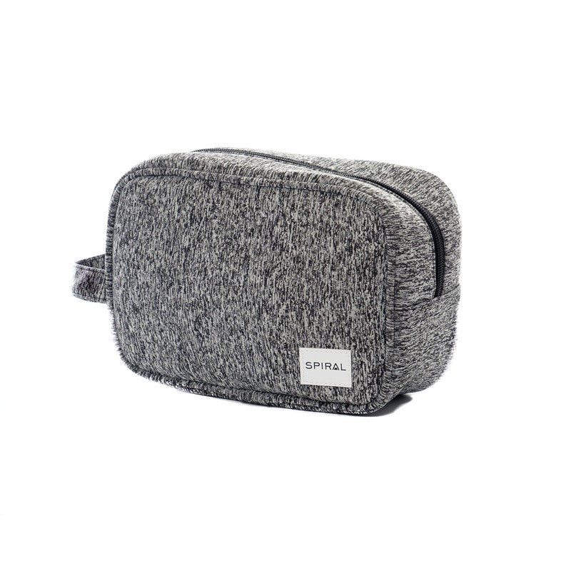 Spiral Unisex's Portland Make Up Wash Bag, Grey, One Size