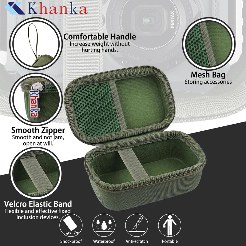 Khanka Hard Travel Case Replacement for PENTAX WG-1000 Waterproof Digital