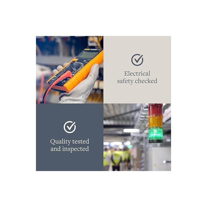 GroundLuxe Grounding Continuity Tester Kit – Battery‑Powered, 15 ft Cord Included