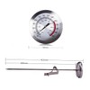 SHOWERORO 1pc Stainless Steel Cooking Thermometer for Accurate Food Temperature