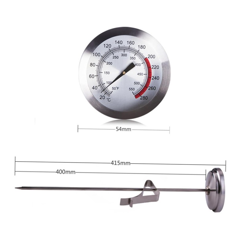 SHOWERORO 1pc Stainless Steel Cooking Thermometer for Accurate Food Temperature