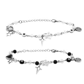 Jujut-su Kaise Bracelets Anime Bracelet Gojo Friendship Jewelry Gifts JJK Bracelets with Adjustable Chain for Women Men Cosplay