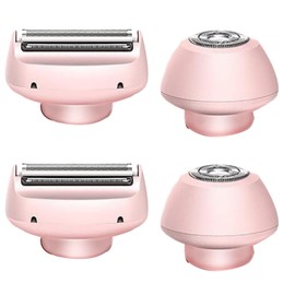 Mermaid-Style Electric Shaver Head Accessories for Women – 2-in-1 Epilator Razor Heads(2 Pairs of Replacement Heads)