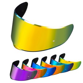 PSLER Sedici Strada 2 Visor - Sedici Strada 2 and Strada 3 Face Shield Motorcycle Helmet visor Accessories Replacement for LS2 FT2 VECTOR Sedici Strada 2 Strada 3 FF801 FF397,Deep Gold