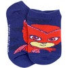 PJ Masks Boys' No Show Socks, Blue/Grey, Small