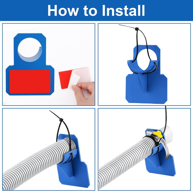 RUNEAY Pool Hose Holder, Pack of 2, Plastic Kink Protection,