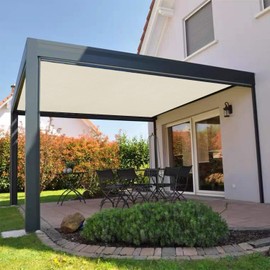 COARBOR 6'x24.99' Outdoor Shade Fabric Cloth Roll for DIY Pergola Cover Carport Patio Deck Awning Shade Cover Plant Garden Yard Balcony Backyard Privacy Shade Screen Beige