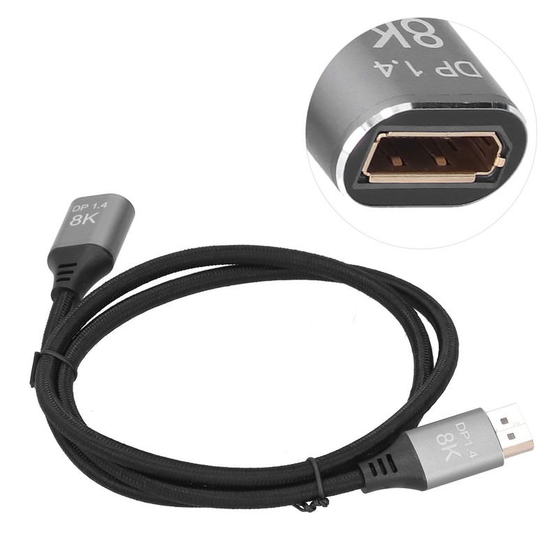 DP Male to Female DP Connecting Cable Computer 8K 60Hz
