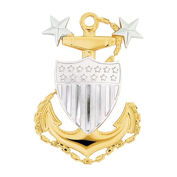 US Coast Guard Cap Device Master Chief E-9 Regulation Size