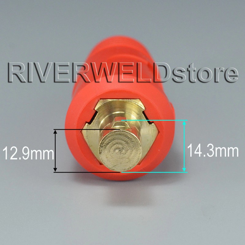 RIVERWELD TIG Welding Cable Panel Connector-plug and Socket Dinse Dinze