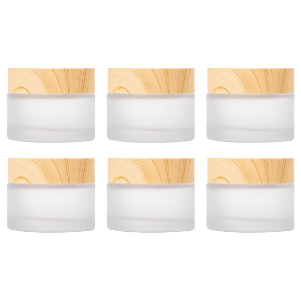 30 ml Cosmetic Containers with Lids, Pack of 6 Cream