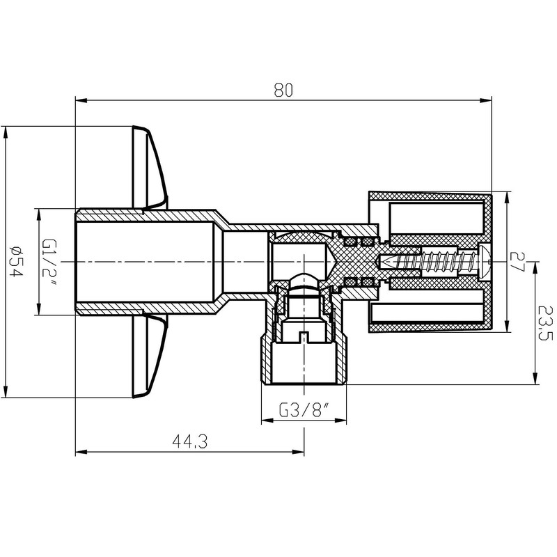 Angle Valve Set 2 Pcs