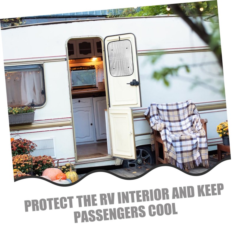 GRIRIW 4pcs Rv Door Window Blackout Shade Insulation Rv Window