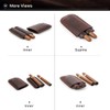 Hiram Cigar Travel Case for 2 Cigars Genuine Oil Leather