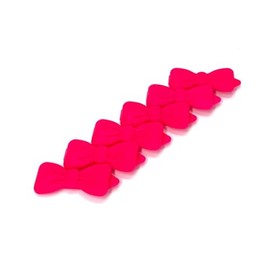 Hair Bow Hair Clip for Pets Dog Hair Clip Pack of 6 Neon Pink 31