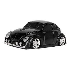 Dilwe Ratón Inalámbrico con Forma de Coche Deportivo de 2,4 GHz, Ratón Inalámbrico óptico para Juegos con Faro LED, Ratón de Computadora para Computadora Portátil de Escritorio