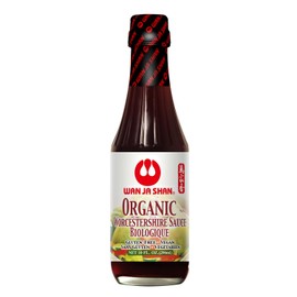 Wan Ja Shan Organic Worcestershire Sauce USDA Organic, Umami-Rich Flavor | Marinade, Glaze, Dressing & Dipping Sauce | Non GMO, Vegan, Kosher Parve Great for Meats, Vegetables & Stir Fry (10oz Pack of 1)
