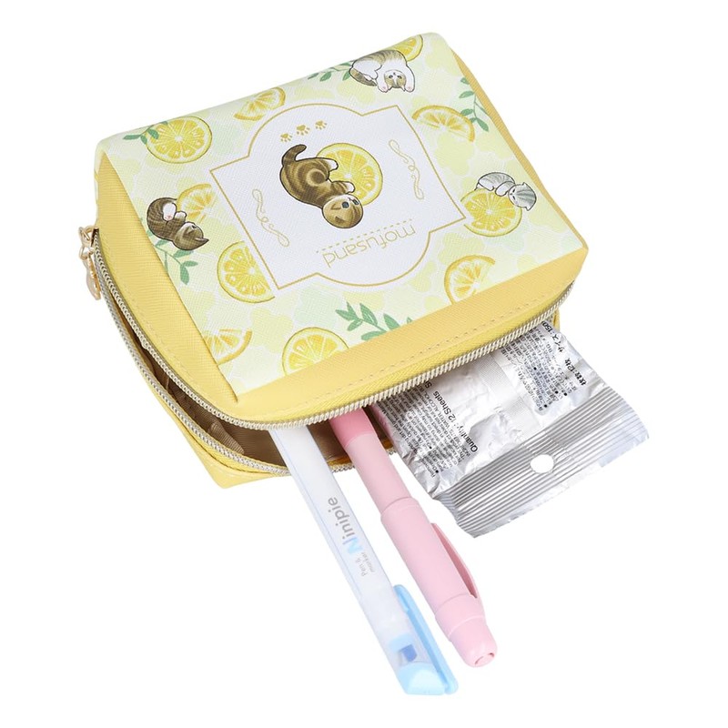 Sunstar Stationery Mofusand Pouch Square Lemon Tea S2322250